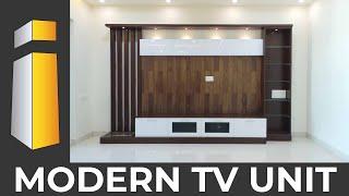 Modern TV Unit | i Build Interiors | Mysore