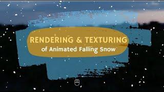 Animated Falling Snow Rendering and Texturing | Easy Blender Tutorial | Blender 4.3