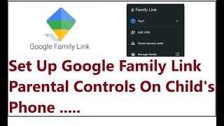 How To Set Up Google Family Link Parental Controls On Child's Phone Full Tutorial 2024