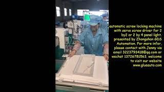 2 by 2 or 2 by 4 automatic screw locking machine with servo screw driver