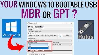 Bootable USB Flash Drive using Rufus MBR GPT, Legacy UEFI | Your MBR or GPT