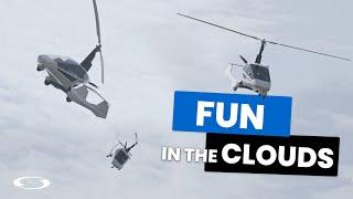 Fun in the clouds with Nisus gyroplane