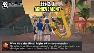 Who Has the Final Right of Interpretation  - ZZZ 2.0 Achievement Guide