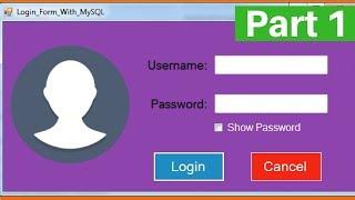 VB.NET - How To Create Login Form With MySQL Database Using Visual Basic .Net [with source code] P_1