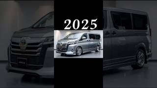 evolution of toyota Hiace 1998~2025 #shorts#trending