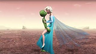 Dame tu Cosita kiss Frozen Elsa