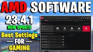 AMD Software: Adrenalin Edition 23.4.1 New Update 23.4.1 Best Settings for Gaming & optimization!