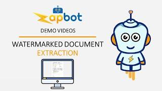 WATERMARKED DOCUMENT EXTRACTION | Zapbot : Removing watermark and document extraction all at once