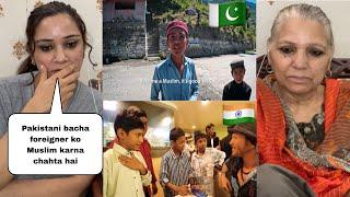 Indian Kids Mind set  VS Pakistani Kids Mind set  |Pakistani Kid trying to make foreigner muslim