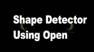 Real Time Shape Detector Using OpenCV