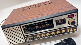 Teaberry T COMMAND CB Base Station WITH FLIP CLOCK 1980s at its best