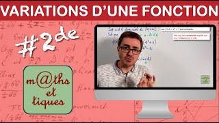 Déterminer les variations d'une fonction (1) - Seconde