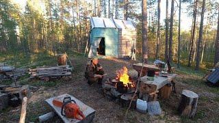 ПРОВЕРКА ЖЕРЛИЦ НА ТАЁЖНОЙ РЕКЕ. ЖИЗНЬ В ТАЙГЕ. ЕДА НА КОСТРЕ. ЖИВУ В ДАЛИ ОТ ЛЮДЕЙ. ОТШЕЛЬНИК