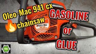 repair chainsaw Oleo-Mac 941cx     When the customer uses glue instead of gasoline #oleomac