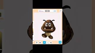 Peache  Goomba  #speeddraw #roblox #drawing #shorts #digitalart #gaming #painting #art #artist