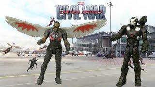 Marvel Captain America Civil War Miniverse Marvel's Falcon vs. Marvel's War Machine from Hasbro