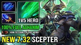 NEW 7.32 Scepter Underlord 1v5 Tank Firestorm DPS 100% Full Aghanim Effect EZ Offlane Dota 2