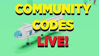 COMMUNITY CODES LIVE! BEST BUILD GETS ROBUX!