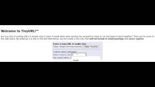 How to create a TinyURL