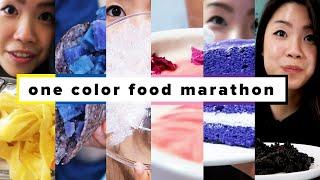 I Only Ate One Color Foods For 24 Hours Marathon