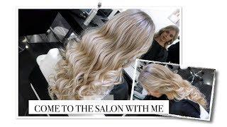 COME TO THE HAIR SALON WITH ME | HAIRCARE ROUTINE HOW TO BLONDE BABYLIGHTS BALAYAGE