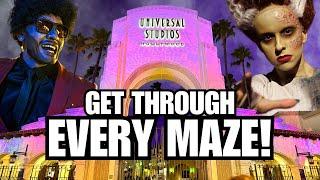 I did everything at Halloween Horror Nights in ONE NIGHT at Universal Studios Hollywood in 2024