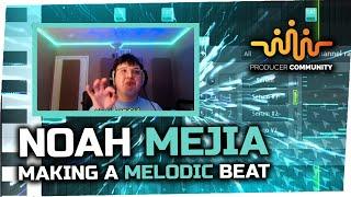 Noah Mejia making a Melodic Beat from Scratch  Making a Beat in FL Studio  Internet Money 