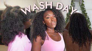 Wash Day on my Type 4 hair & trying new products || Vlogmas Day 2