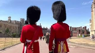 MAKE WAY FOR THE QUEENS GUARDS!Checking the ￼guards