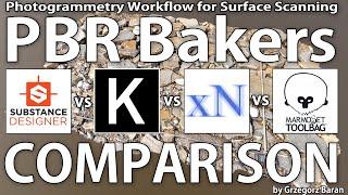 PBR Bakers Comparison - Designer - Knald - XNormal - Toolbag