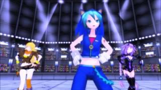 [MMD] Miku,Yang,Purple Heart Shake it