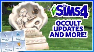 OCCULT PICKER, DEATH REACTIONS, Bonfire + More! (Sims 4 Free Update Oct 2024)