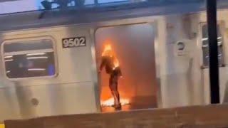 MAN CAUGHT AFTER SETTING NEW YORK WOMAN ON FIRE ON THE SUBWAY