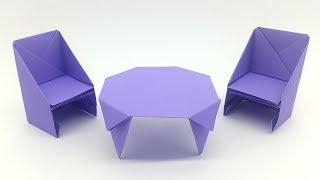 How to make a paper Table - Easy Origami Table Making Tutorial