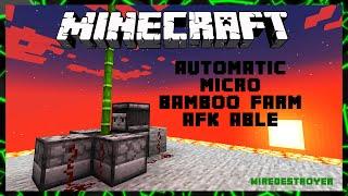 INSANELY FAST BAMBOO MICRO FARM | Minecraft Tutorial 1.20 Java ( afk able )