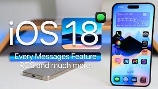 iOS 18 - Every New Messages Feature with RCS and More