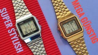 CASIO A500WEA-1EF Vintage Collection Worldtime Digitaluhr review deutsch