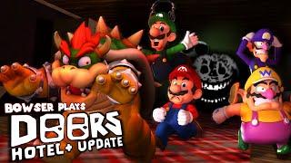 Bowser plays: DOORS HOTEL + UPDATE Ft. Mario, Luigi, Wario and Waluigi