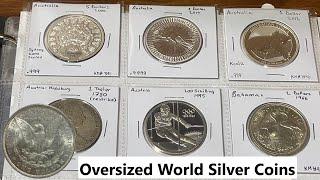 Complete SILVER World Coin Collection - Oversized Coins - January 2024 Update