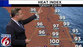 Heat index soars in Central Florida