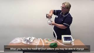 How to set up a non-invasive ventilation (NIV) machine for CPAP