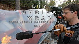 DIY Boat Shrink wrap method using Vapour Barrier from Home Depot (Everbilt Super-six Vapour Barrier)