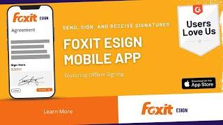 Foxit eSign Mobile App