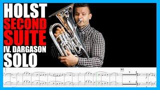 Holst "Second Suite in F - IV. Fantasia on the Dargason" EUPHONIUM SOLO