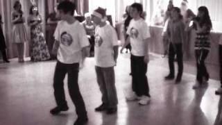 Nara Electromotions in school on New Year concert [electro, dnb, jumpstyle, shuffle]