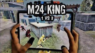 M24 KING  1 VS 3 | 120 FPS HANDCAM | PUBG MOBILE