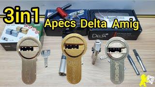 Отмычка самоимпрессия 3in1 Apecs Premier Delta GD6 Amig 18000