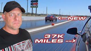 Why did my Tesla Plaid get slower with 37k miles? * New vs Old Tesla Model S Plaid Drag Race