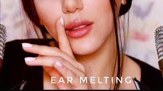 ASMR Ear Melting Mouth Sounds & Ear To Ear Whispers 