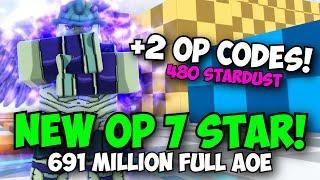 2 OP CODES 480 Stardust & New 7 Star Mereum does 691 MILLION DMG FULL AOE! | ASTD Showcase